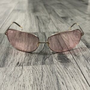 Oliver Peoples Galaxie Silver/ Pink Sunglasses Made in Japan Worn by Brad Pitt